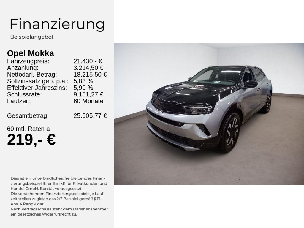 Mokka B GS 1.2 KLIMA+PDC+KAMERA+SHZ+LHZ+LED+AT++