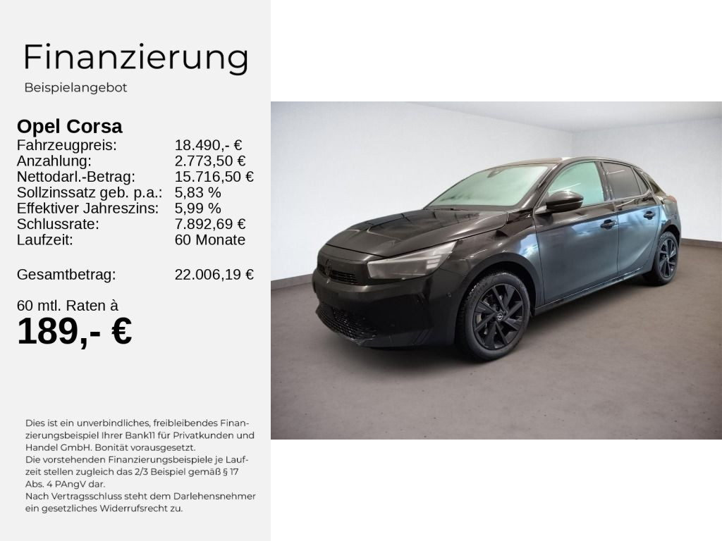 Corsa F GS 1.2 KLIMA+PDC+KAMERA+SHZ+LHZ+LED+AT