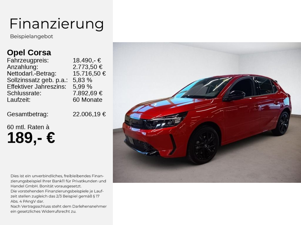 Corsa F GS 1.2 Hybrid 48V 74KW +SHZ+PARKHILFE ++