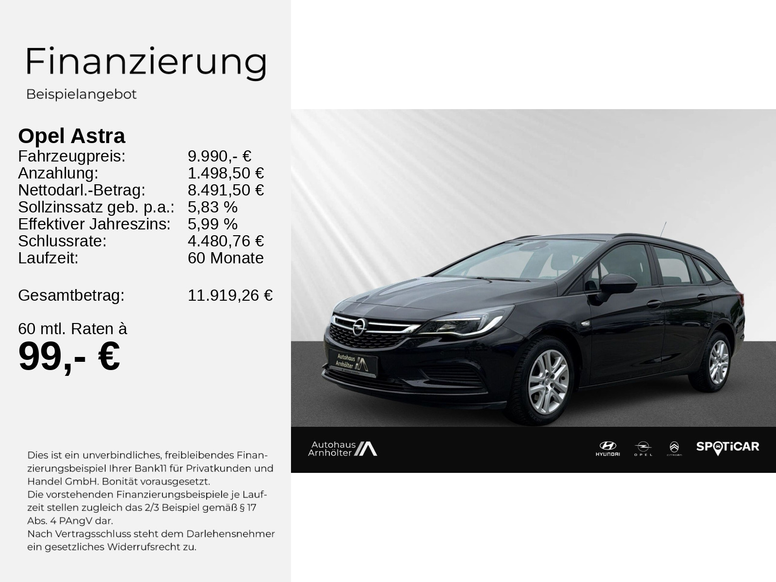 Astra K Sports Tourer 1.4 Turbo Edition+SHZ