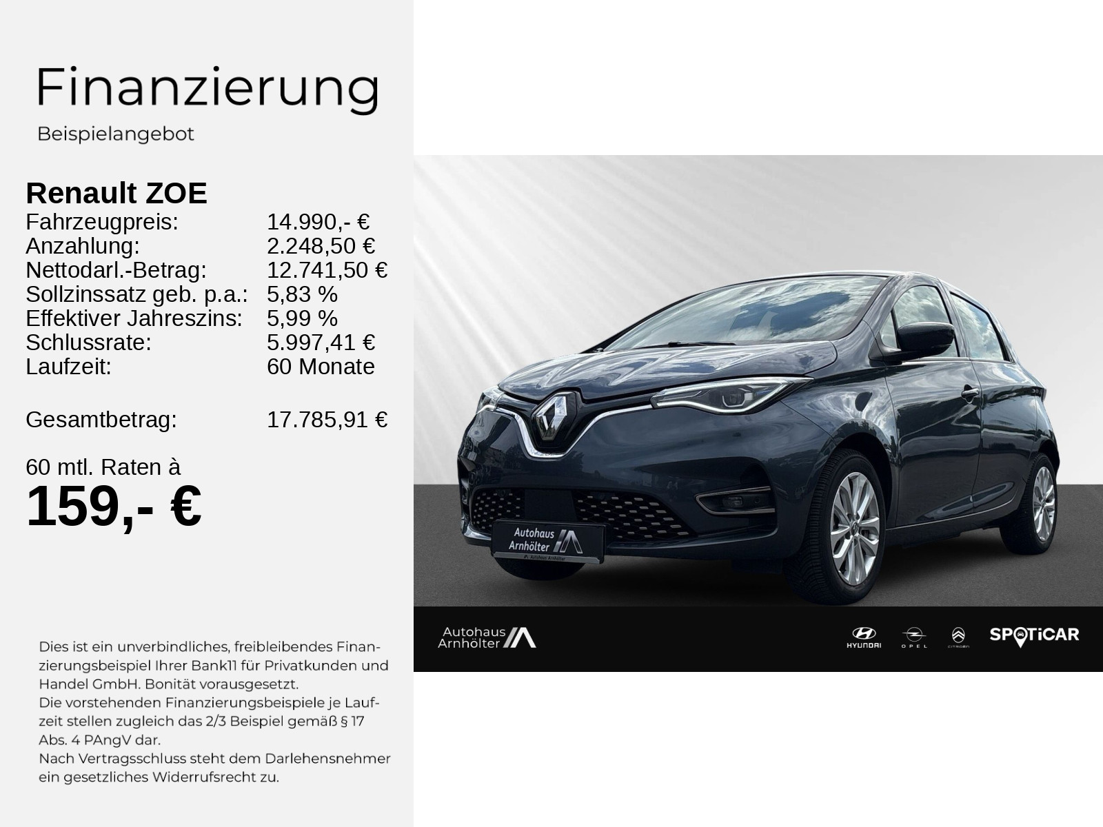 Zoe R110 Experience+KAMERA+PDC+KLIMA+BORDCOMPUT+
