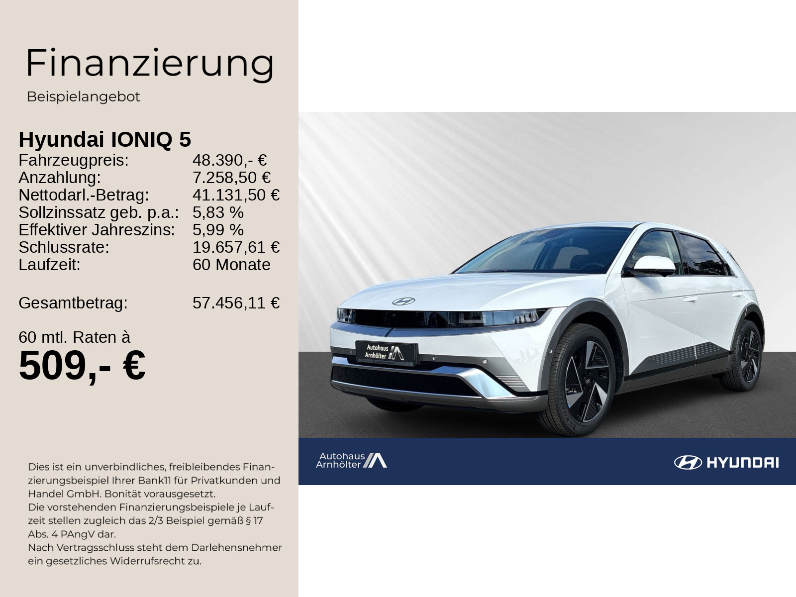 IONIQ 5 MY26 84 kWh 2WD 229 PS UNIQ + Park-Paket