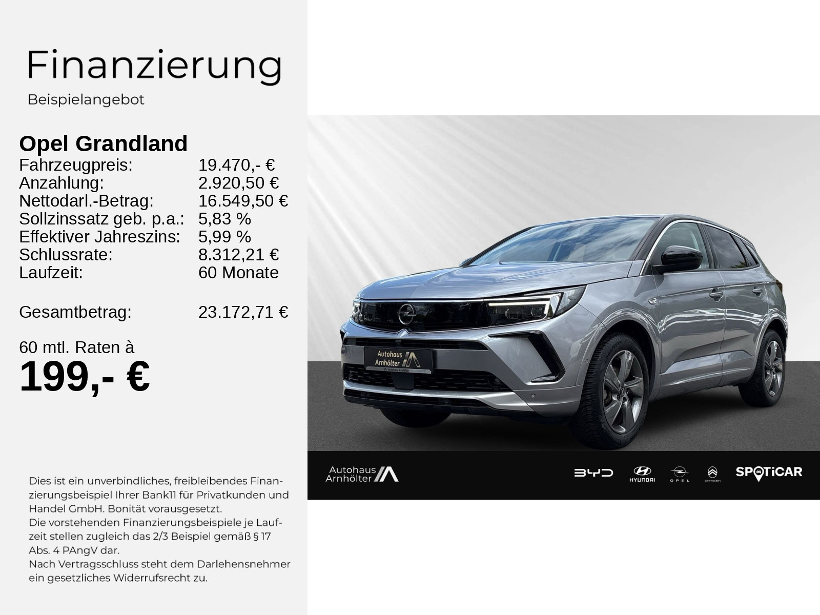 Grandland Elegance 1.2 Turbo S/S 96 KW AT8