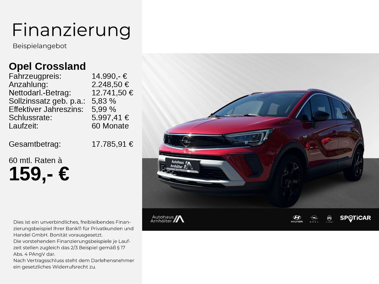 CROSSLAND ELEGANCE 130PS AT+KAMER+FRNTSCHZ+ALLWE