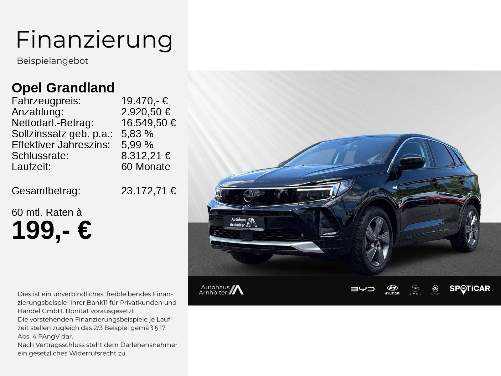 Grandland Elegance 1.2 Turbo+SHZ+LHZ+NAVI+KAMERA