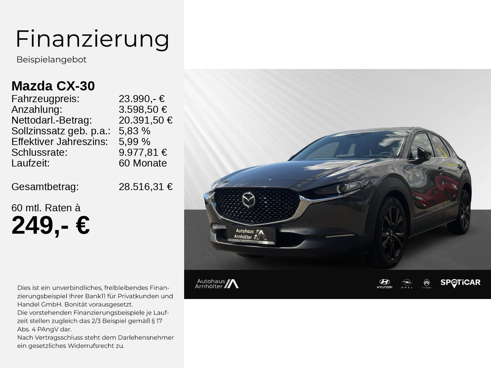 CX-30 2.5 MildHybrid140 HOMURA KLIMA+PDC+SHZ+AHK