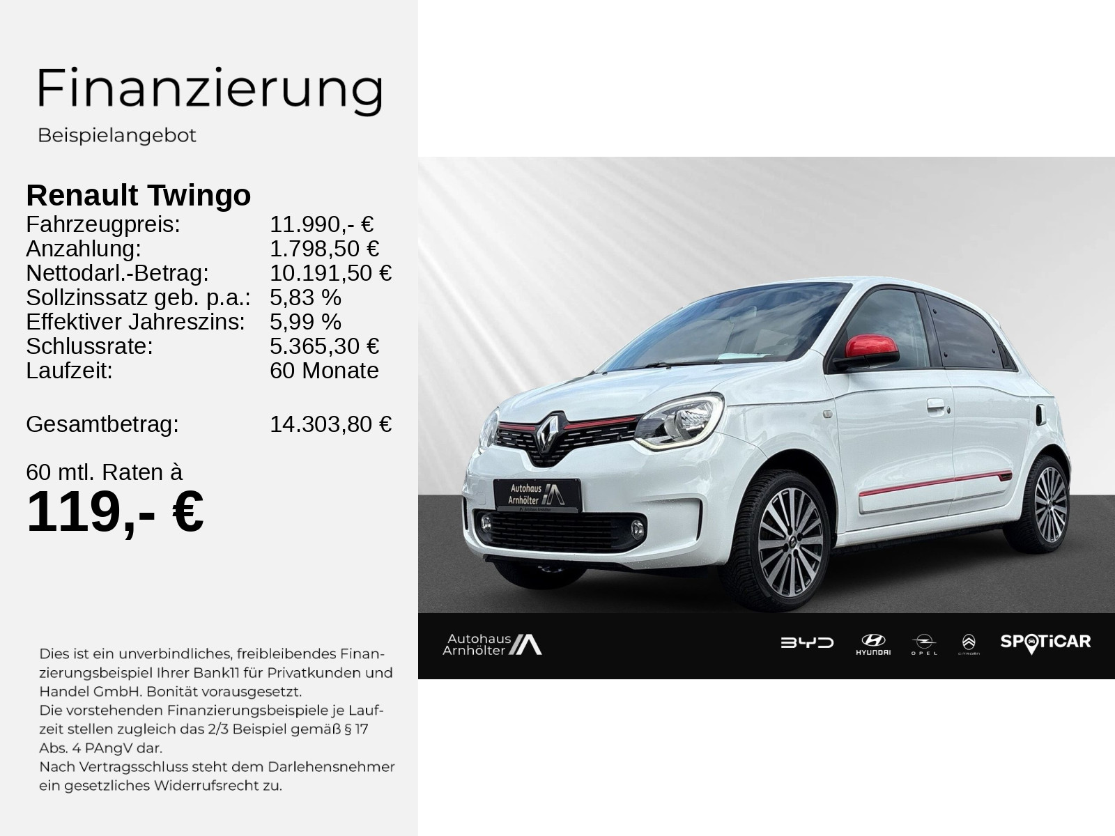 Twingo 0.9 +TCe 90 Intens+CARPLAY+AUTOMATIK+BPC+