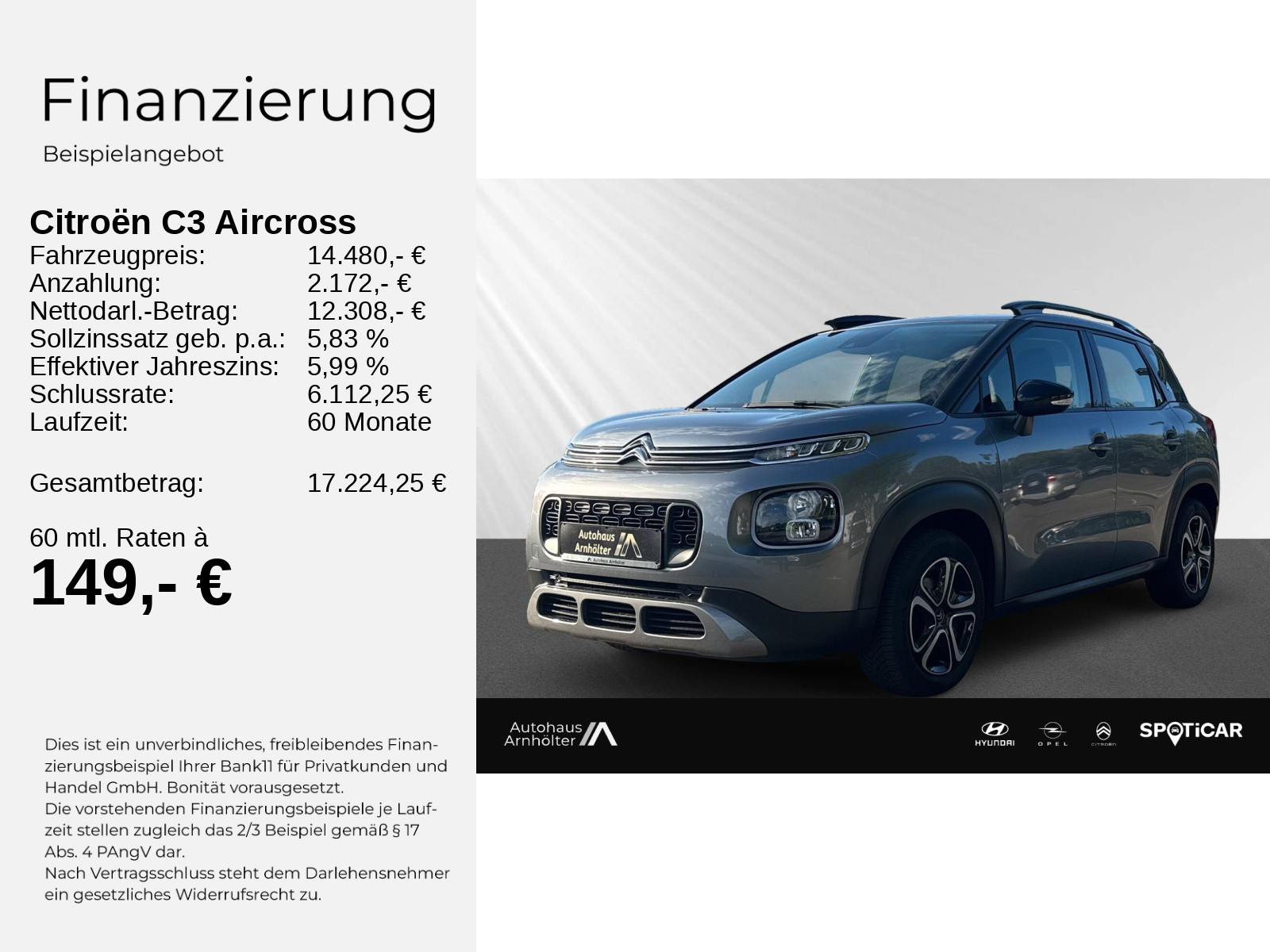 C3 AIRCROSS 1.2 PURE TECH 110 FEEL S&S+LM+ALLWET