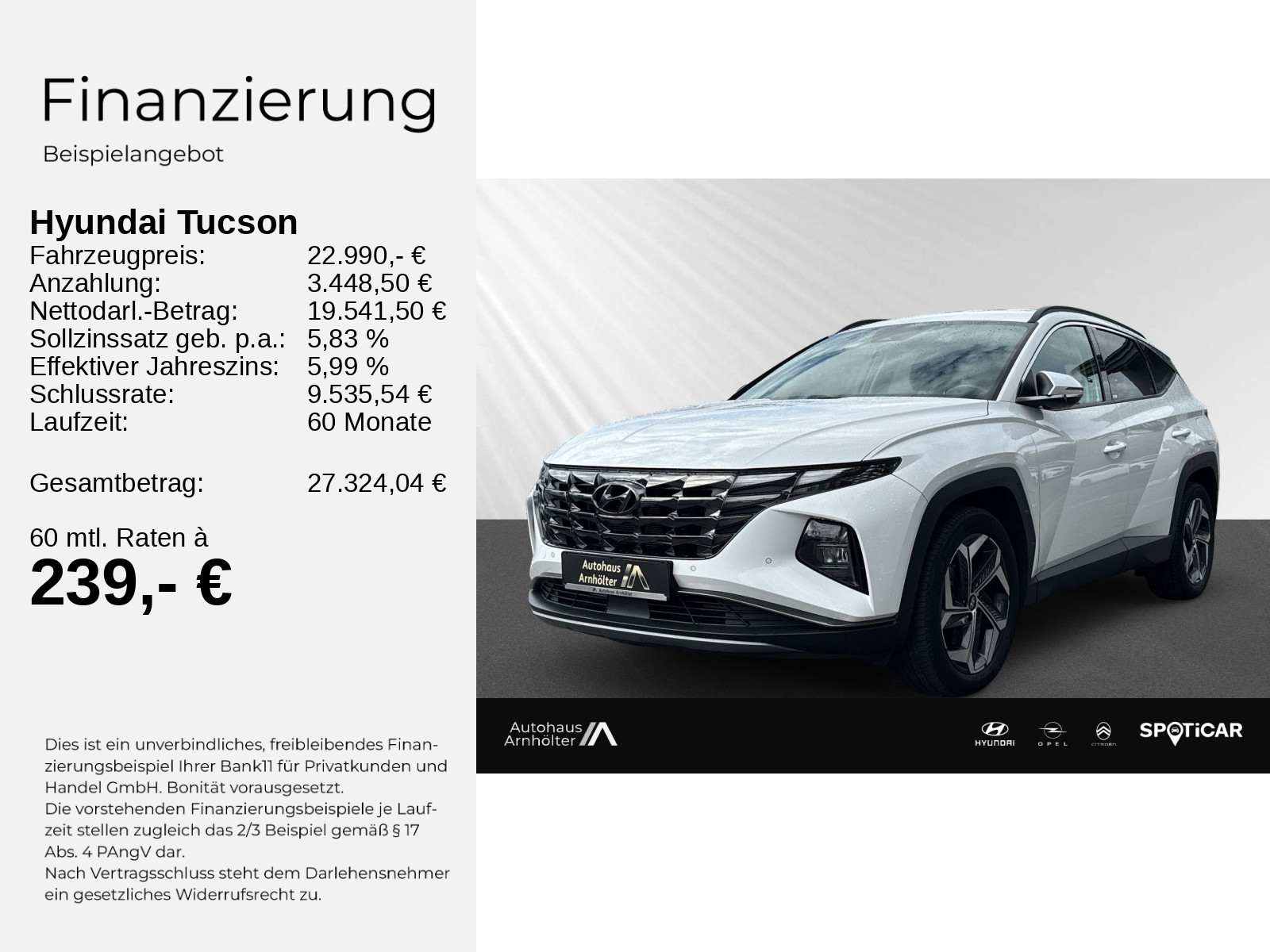 Tucson (NX) 1.6 T-GDI Hybrid Trend 2WD 230PS+ACC