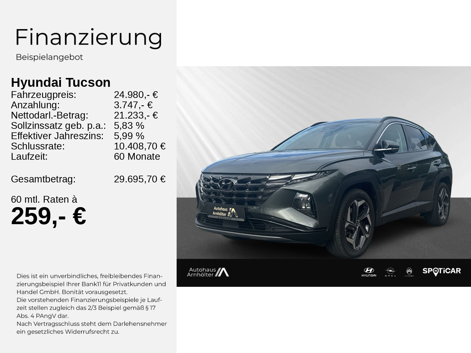 Tucson 1.6 T-GDI Hybrid 230PS Prime+SITZPAK+NAVI