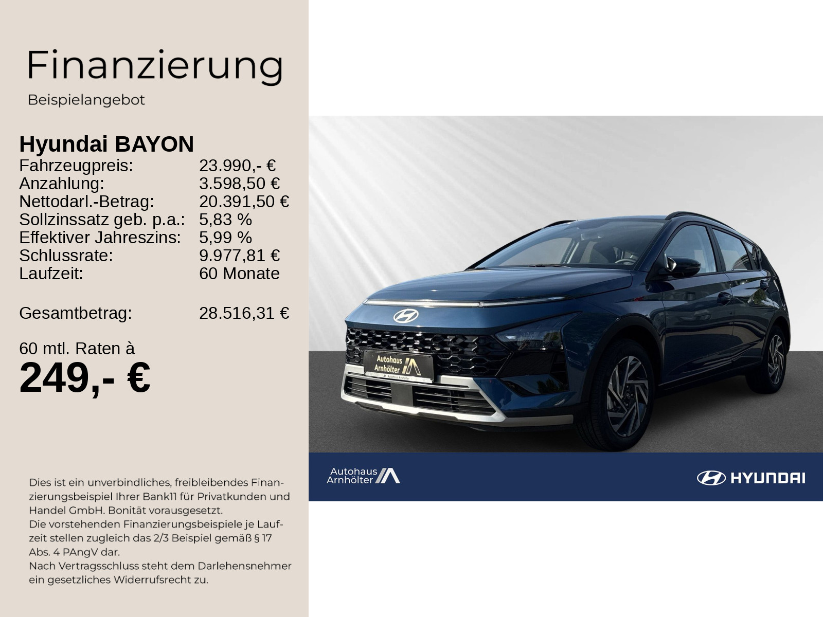 BAYON FL MY26+ICC 1.0 T-GDI 7-DCT 2WD TREND +LM+