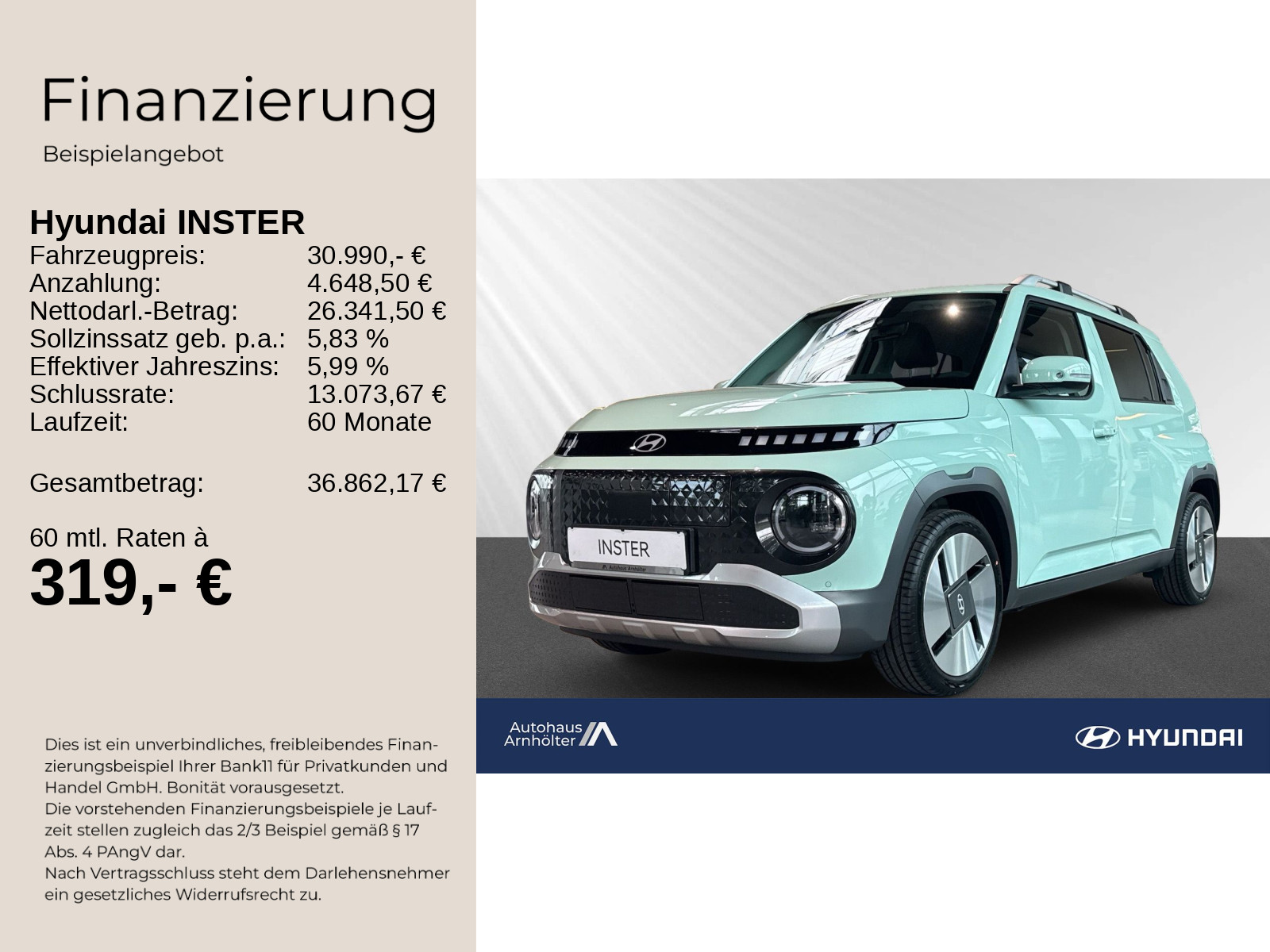 INSTER LOUNGE MY27 49kWh 115 PS +WÄRMEPUMPE+LED+