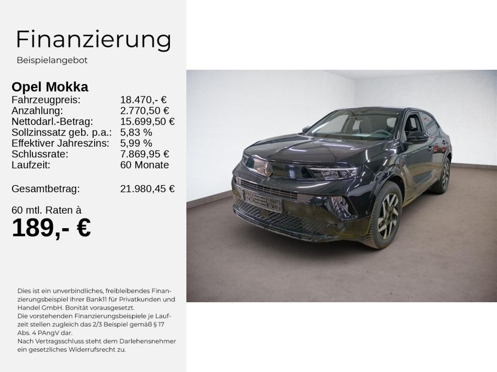 Mokka B GS 1.2 TURBO+KLIMA+SHZ+LHZ+KAMERA+AT