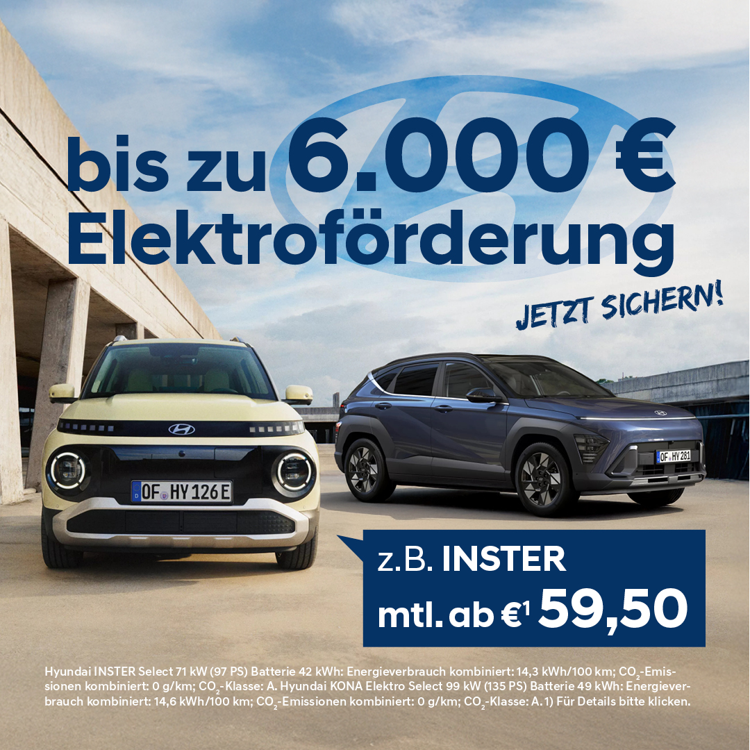 BEITRAG Hyundai Elektro Förderprämie BEITRAG Hyundai Elektro Förderprämie