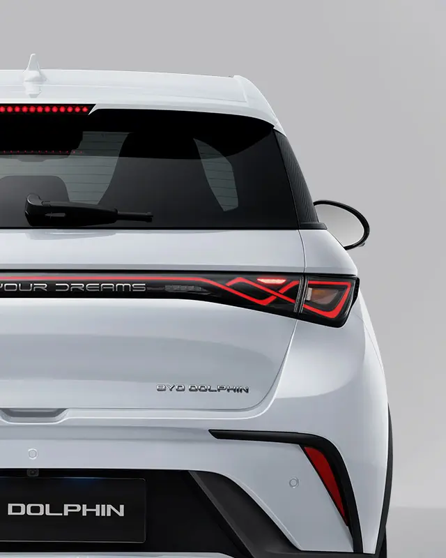 BYD DOLPHIN Heck- und Seitenansicht