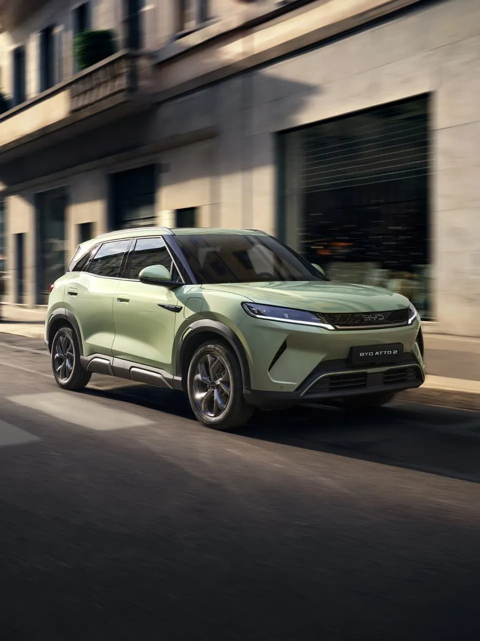 Dynamische Seitenlinie des BYD ATTO 2