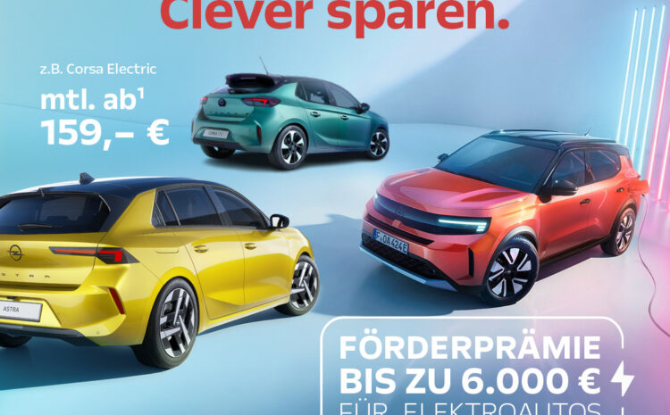  Opel E-Fahrzeug Föderprämie