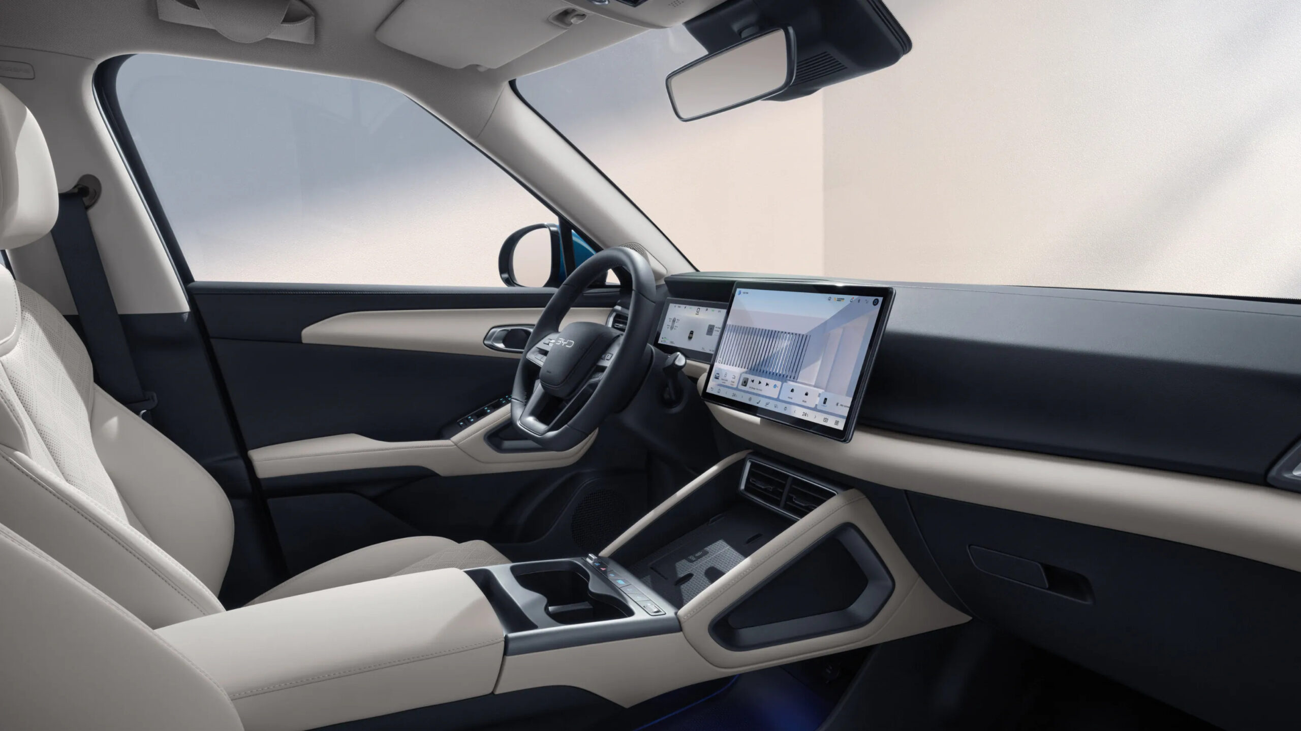 Innenraumdetail des BYD ATTO 2 DM-i