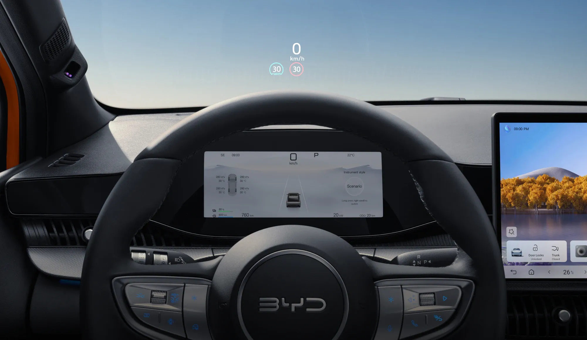 Head-up-Display im BYD DOLPHIN G DM-i